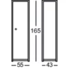 Narrow wardrobe